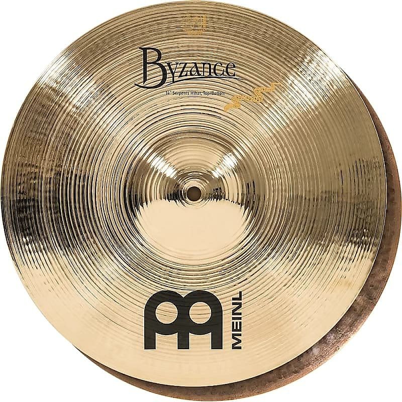 Par de hi hats Meinl Byzance Brilliant B14SH-B Serpents de 14"